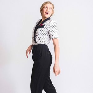 Vintage Polka Dot Jumpsuit